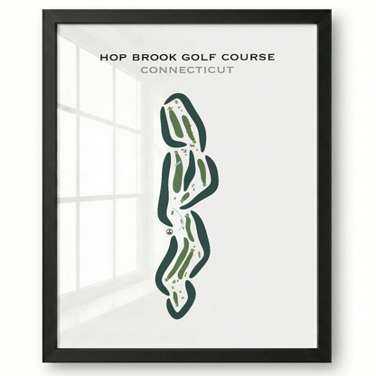 Hop Brook Golf Course, Connecticut - Printed Golf Courses