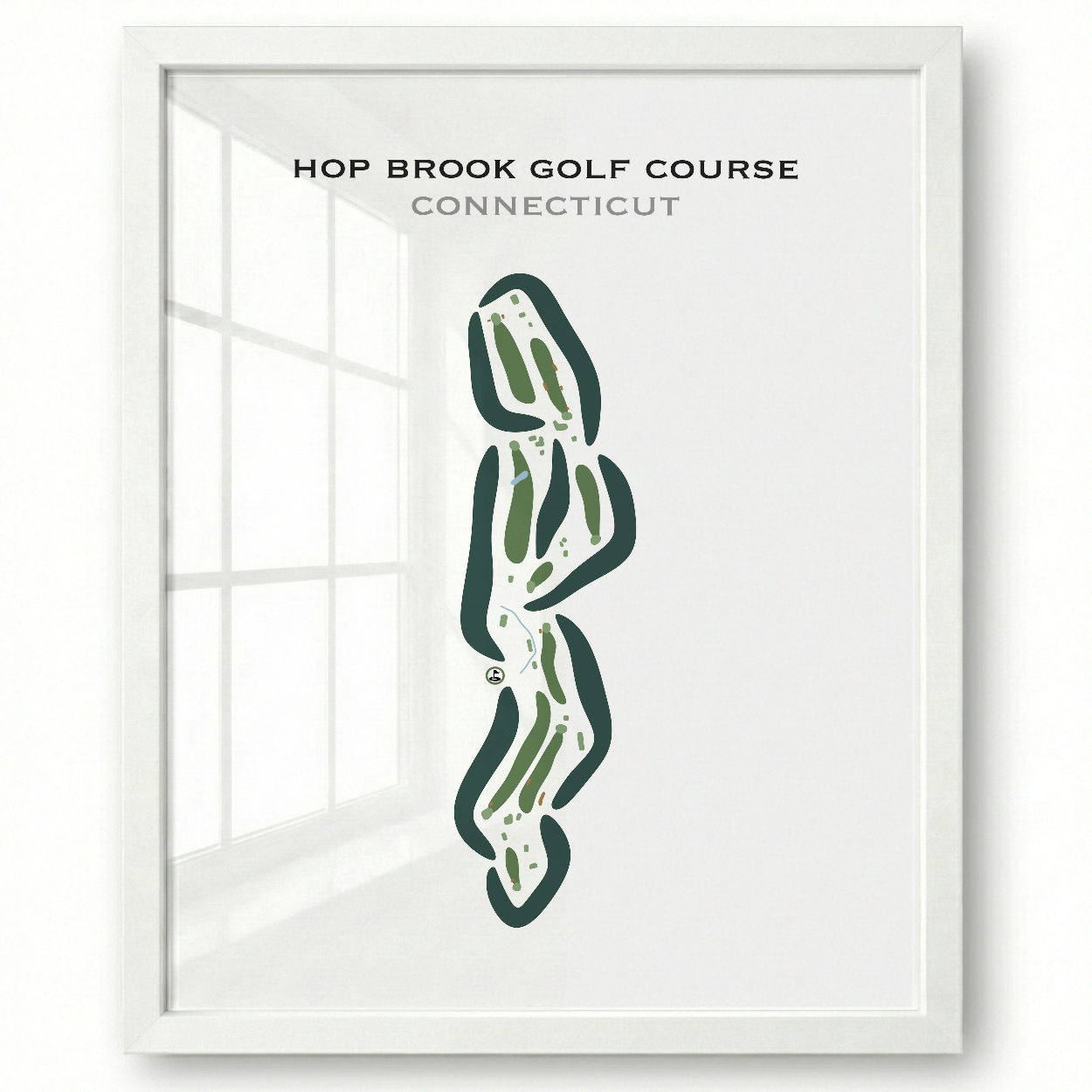 Hop Brook Golf Course, Connecticut - Printed Golf Courses