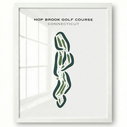 Hop Brook Golf Course, Connecticut - Printed Golf Courses