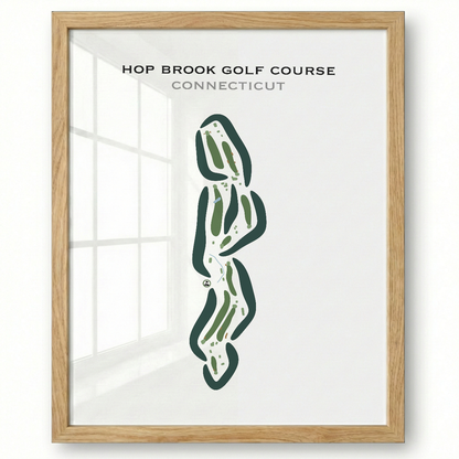 Hop Brook Golf Course, Connecticut - Printed Golf Courses