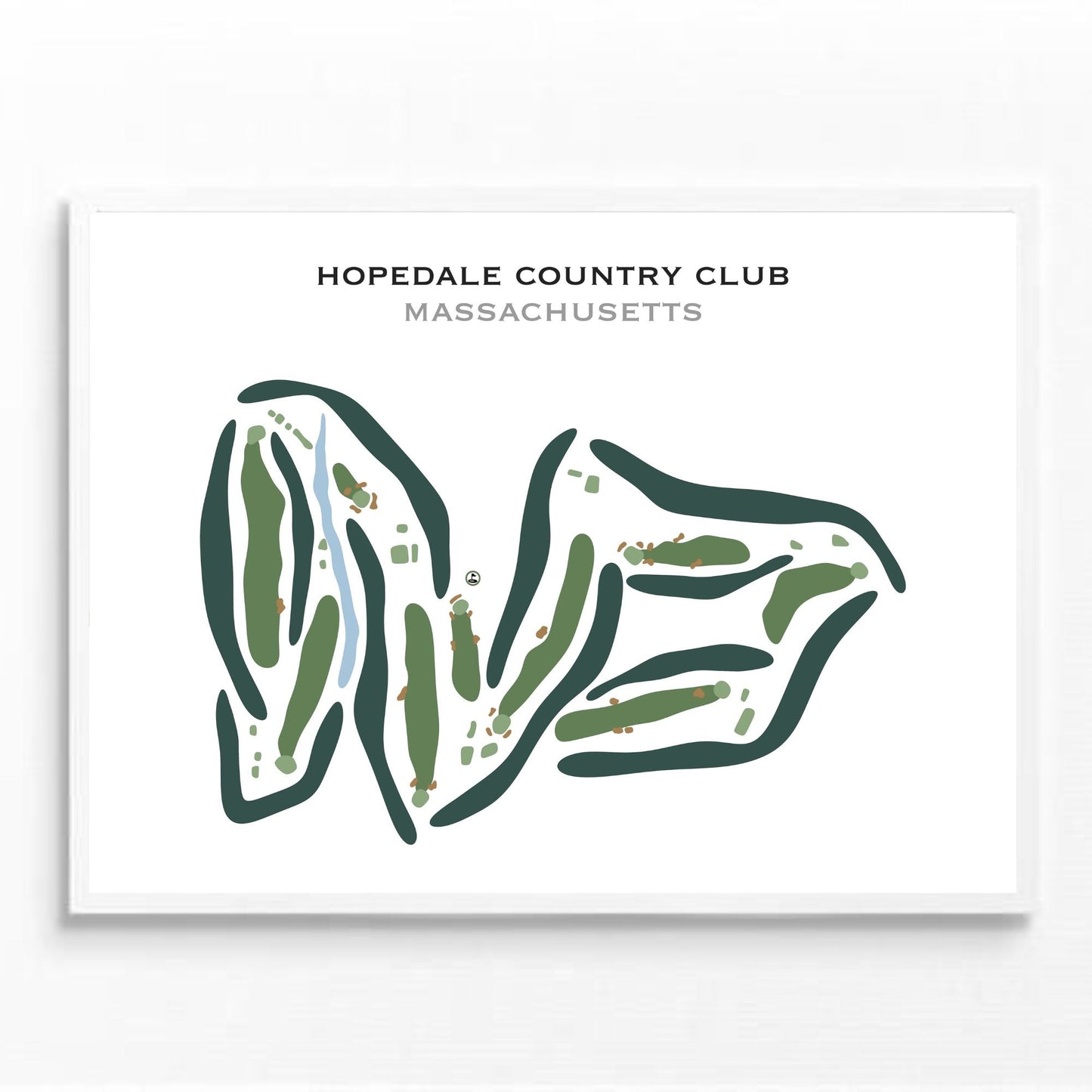 Hopedale Country Club, Massachusetts - Printed Golf Courses