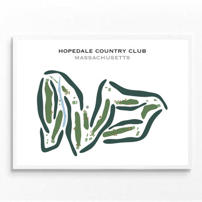 Hopedale Country Club, Massachusetts - Printed Golf Courses