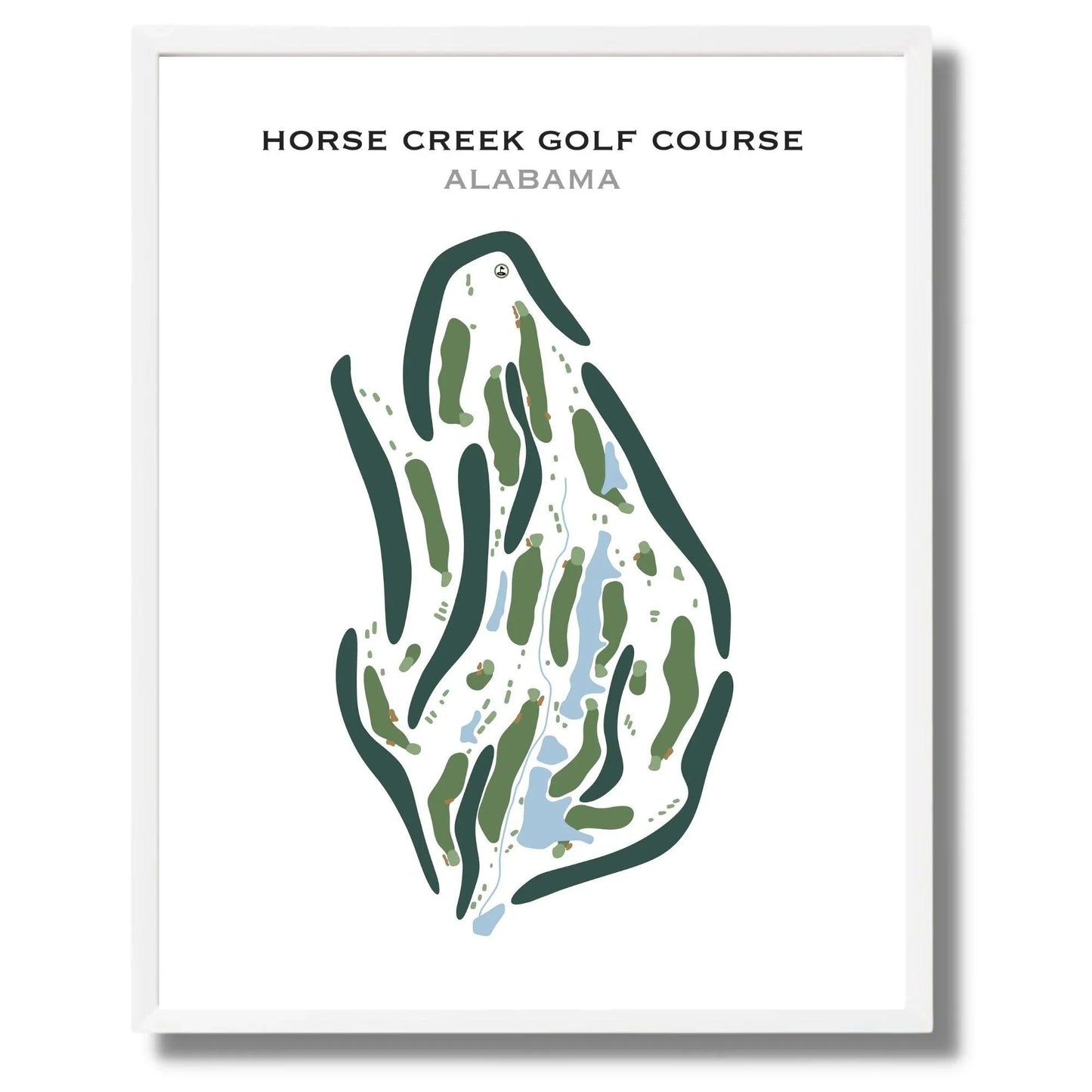 Horse Creek Golf Course, Alabama - Printed Golf Courses