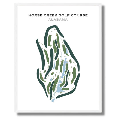 Horse Creek Golf Course, Alabama - Printed Golf Courses