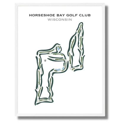 Horseshoe Bay Golf Club, Wisconsin - Printed Golf Courses