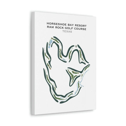 Horseshoe Bay Resort Ram Rock Golf Course, Texas - Printed Golf Courses