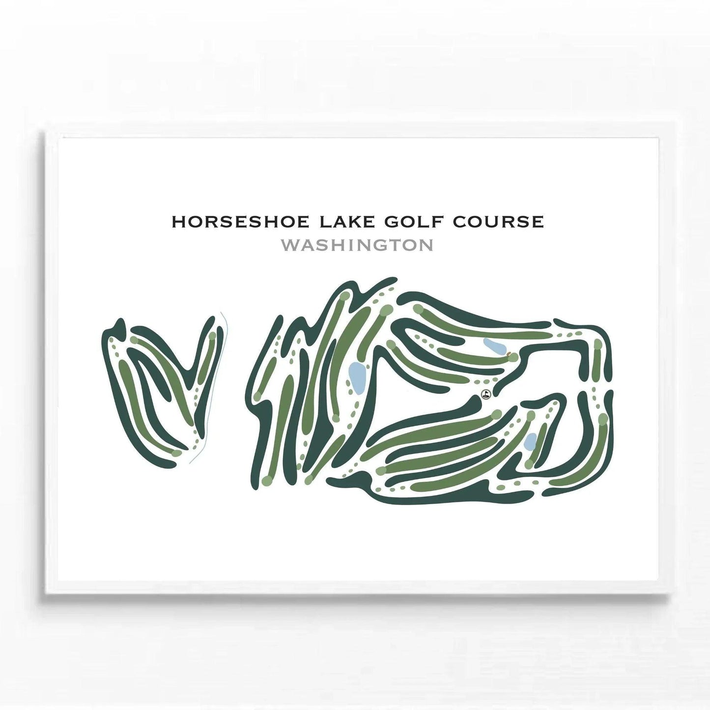 Horseshoe Lake Golf Course, Washington - Printed Golf Courses