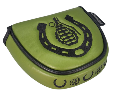 Horseshoes & Hand Grenades Embroidered Putter Cover by ReadyGOLF - Mallet