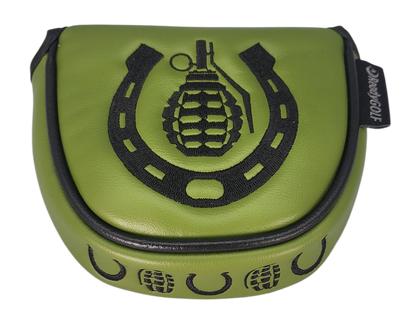 Horseshoes & Hand Grenades Embroidered Putter Cover by ReadyGOLF - Mallet