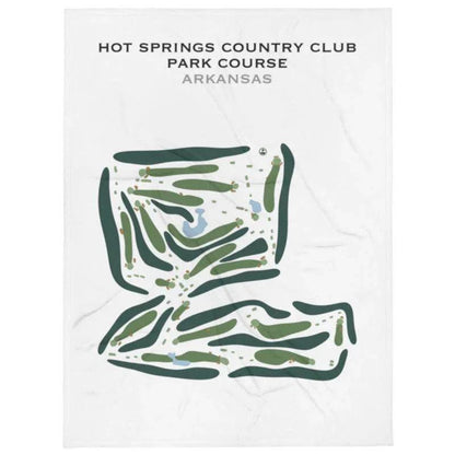 Hot Springs Country Club, Park Course, Arkansas - Printed Golf Course