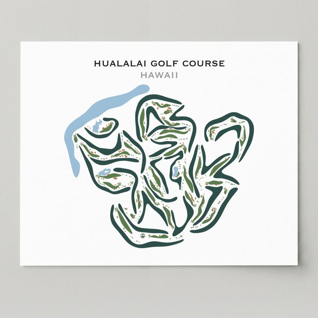 Hualalai Golf Course, Hawaii - Printed Golf Courses