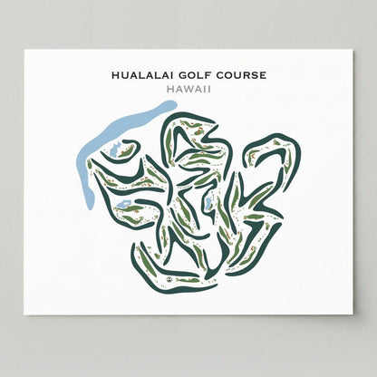 Hualalai Golf Course, Hawaii - Printed Golf Courses