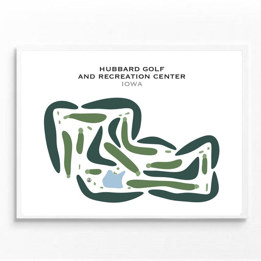 Hubbard Golf & Recreation Center, Iowa - Printed Golf Courses