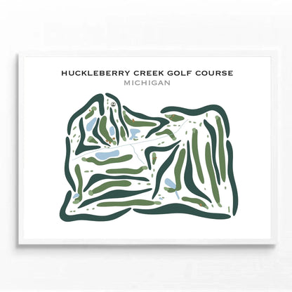 Huckleberry Creek Golf Course, Michigan - Printed Golf Courses
