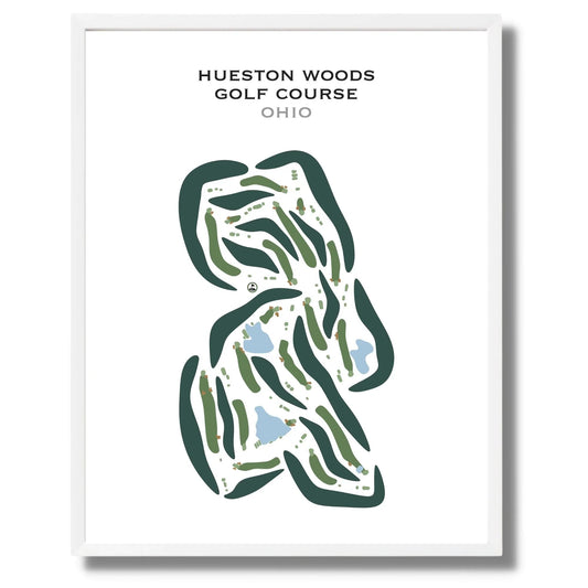 Hueston Woods Golf Course, Ohio - Printed Golf Courses