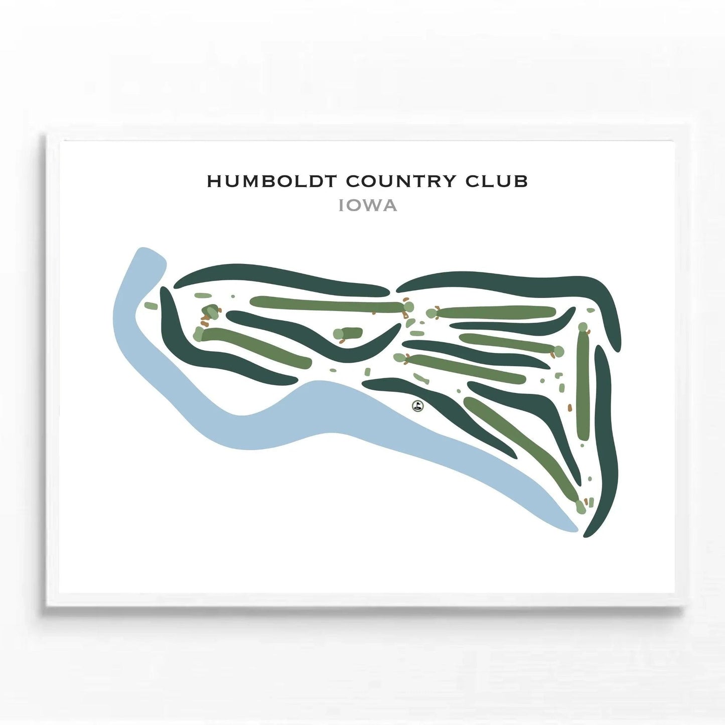 Humboldt Country Club, Iowa - Printed Golf Courses