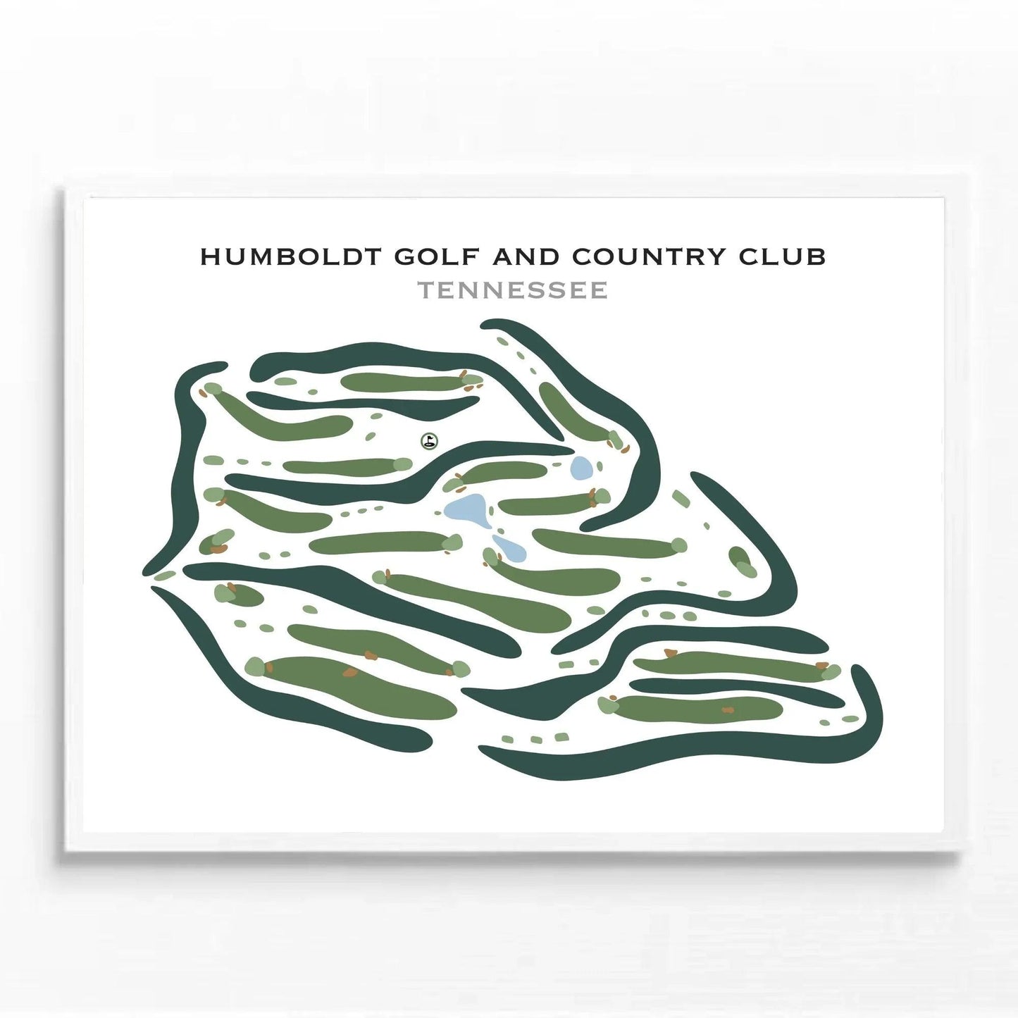 Humboldt Golf and Country Club, Tennessee - Printed Golf Courses