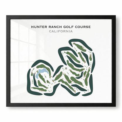 Hunter Ranch Golf Course, California - Printed Golf Courses
