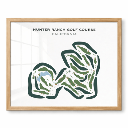 Hunter Ranch Golf Course, California - Printed Golf Courses