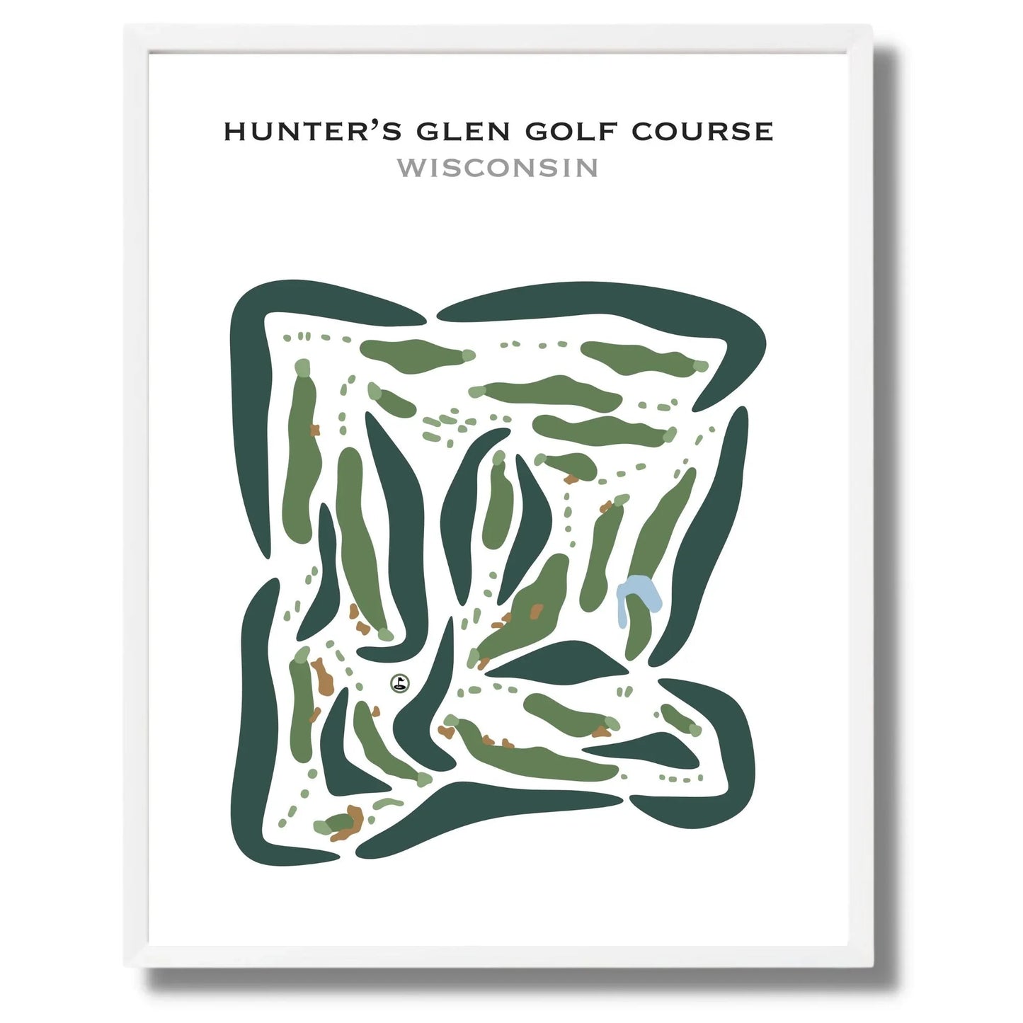 Hunter’s Glen Golf Course, Wisconsin - Printed Golf Courses