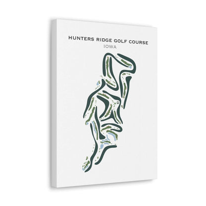 Hunters Ridge Golf Course, Marion Iowa - Printed Golf Courses