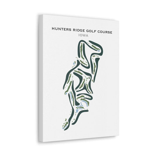 Hunters Ridge Golf Course, Marion Iowa - Printed Golf Courses