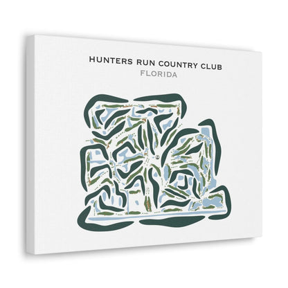 Hunters Run Country Club, Florida - Printed Golf Courses