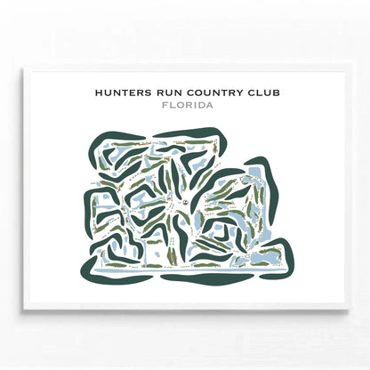 Hunters Run Country Club, Florida - Printed Golf Courses