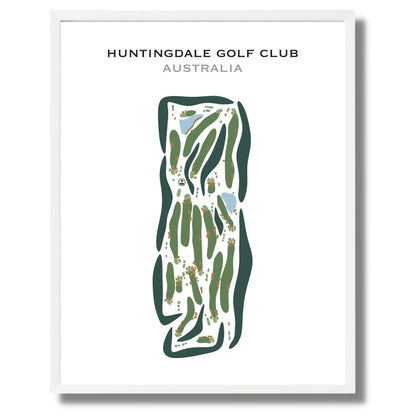 Huntingdale Golf Club, Australia - Printed Golf Courses
