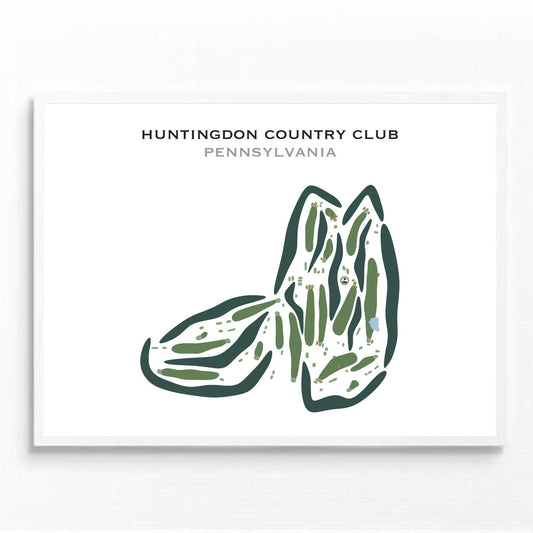 Huntingdon Country Club, Pennsylvania - Printed Golf Courses