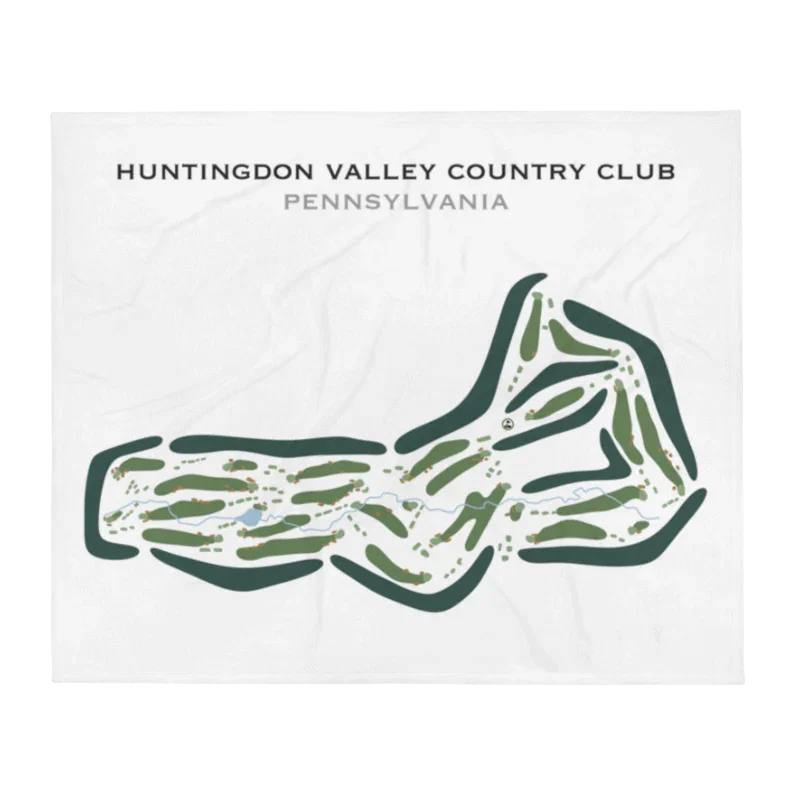 Huntingdon Valley Country Club, Pennsylvania - Printed Golf Courses
