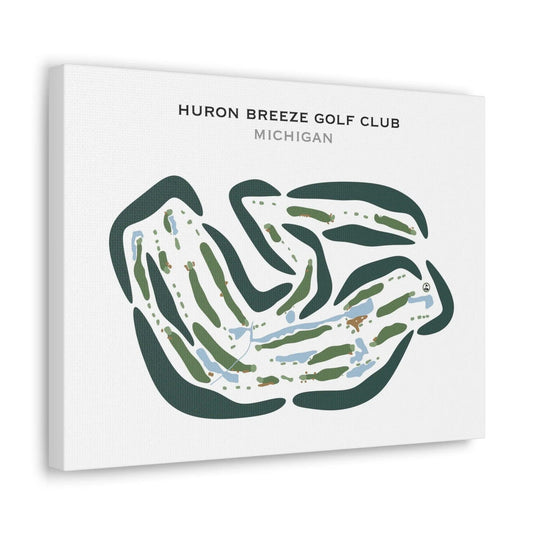 Huron Breeze Golf Club, Michigan - Printed Golf Courses