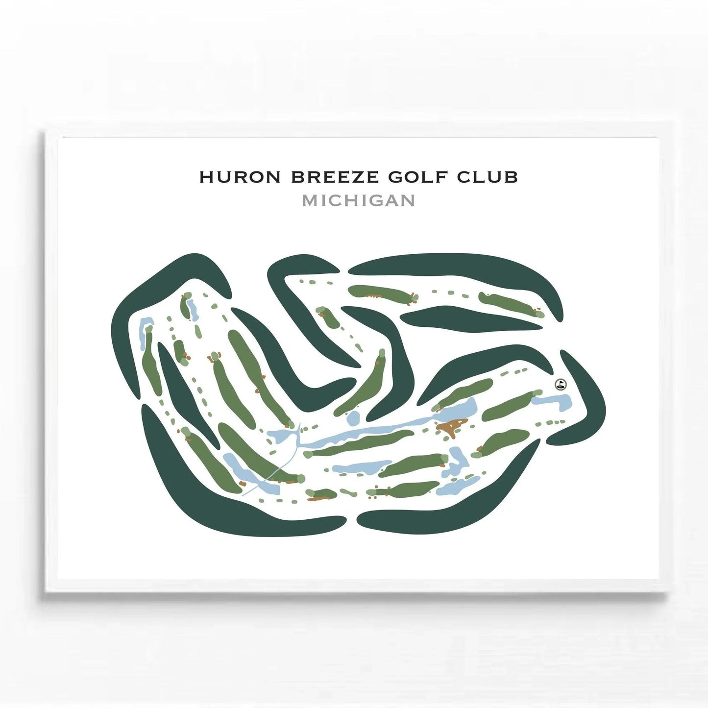Huron Breeze Golf Club, Michigan - Printed Golf Courses