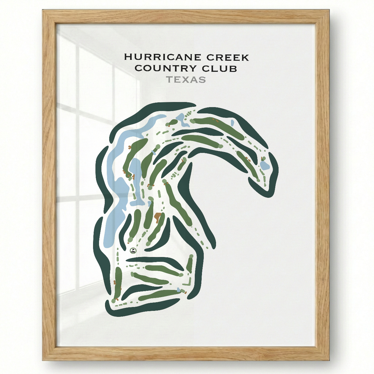 Hurricane Creek Country Club, Texas - Printed Golf Courses
