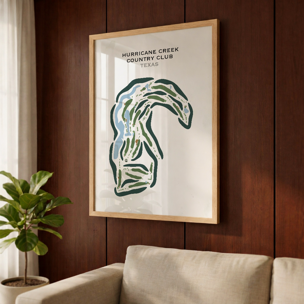 Hurricane Creek Country Club, Texas - Printed Golf Courses