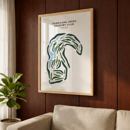 Hurricane Creek Country Club, Texas - Printed Golf Courses