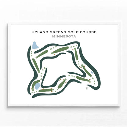 Hyland Greens Golf Course, Minnesota - Printed Golf Courses
