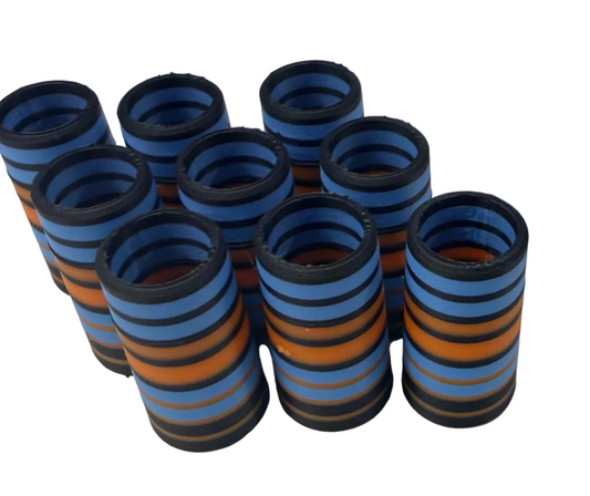 Custom NEW .370 Golf Ferrules Black Orange Neon Blue Iron Ferrules 7 Pack