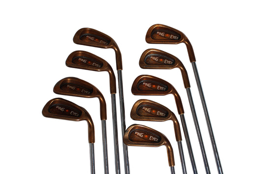 Pre-Owned Ping Eye 2 Copper: Iron Set (2-W, SW) W/ Ping Karsten Regular Steel Shaft (Average)