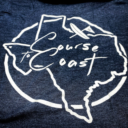 Statelines, TX Tee - Navy