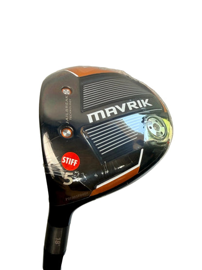 Callaway NEW Mavrik 5 Wood 18° HZRDUS Orange 65g Stiff Left Handed