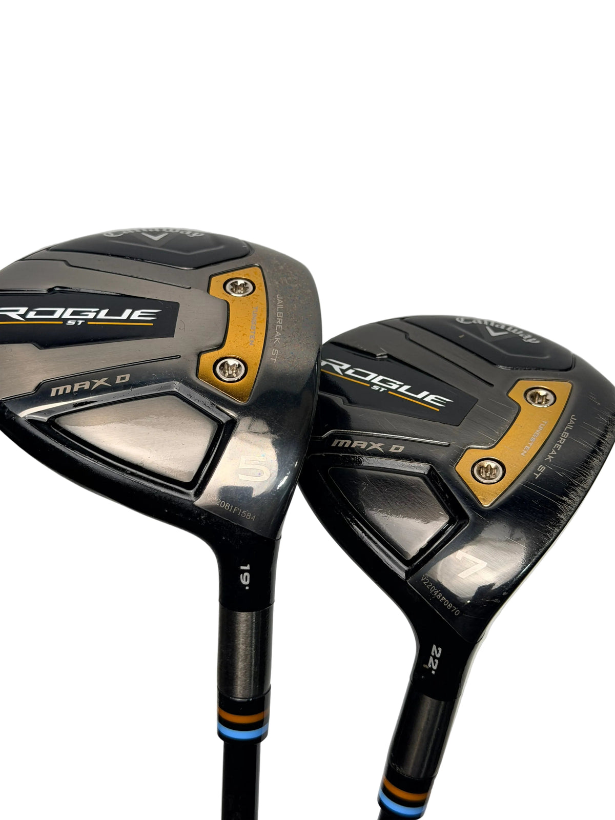Callaway Rogue ST Max D 5 & 7 Wood Bundle Cypher Blue 50g Regular Flex