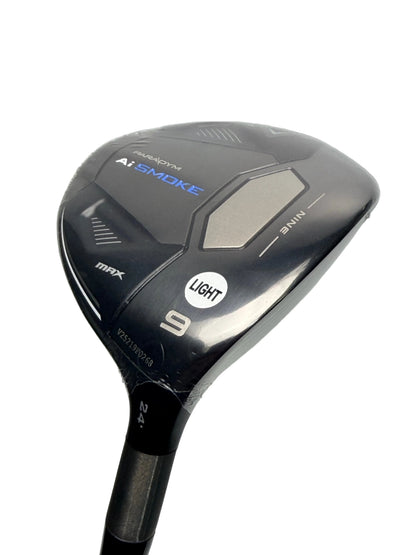 Callaway NEW Ai Smoke 9 Wood 24° Cypher Black 40g Senior Flex 41.5"