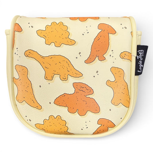 Dino Nugget Center-Shafted Mallet Putter Headcover | Premium Magnetic Golf Head Cover | Soft Protective Lining | Fits Center-Shafted & Zero-Torque Style Putters