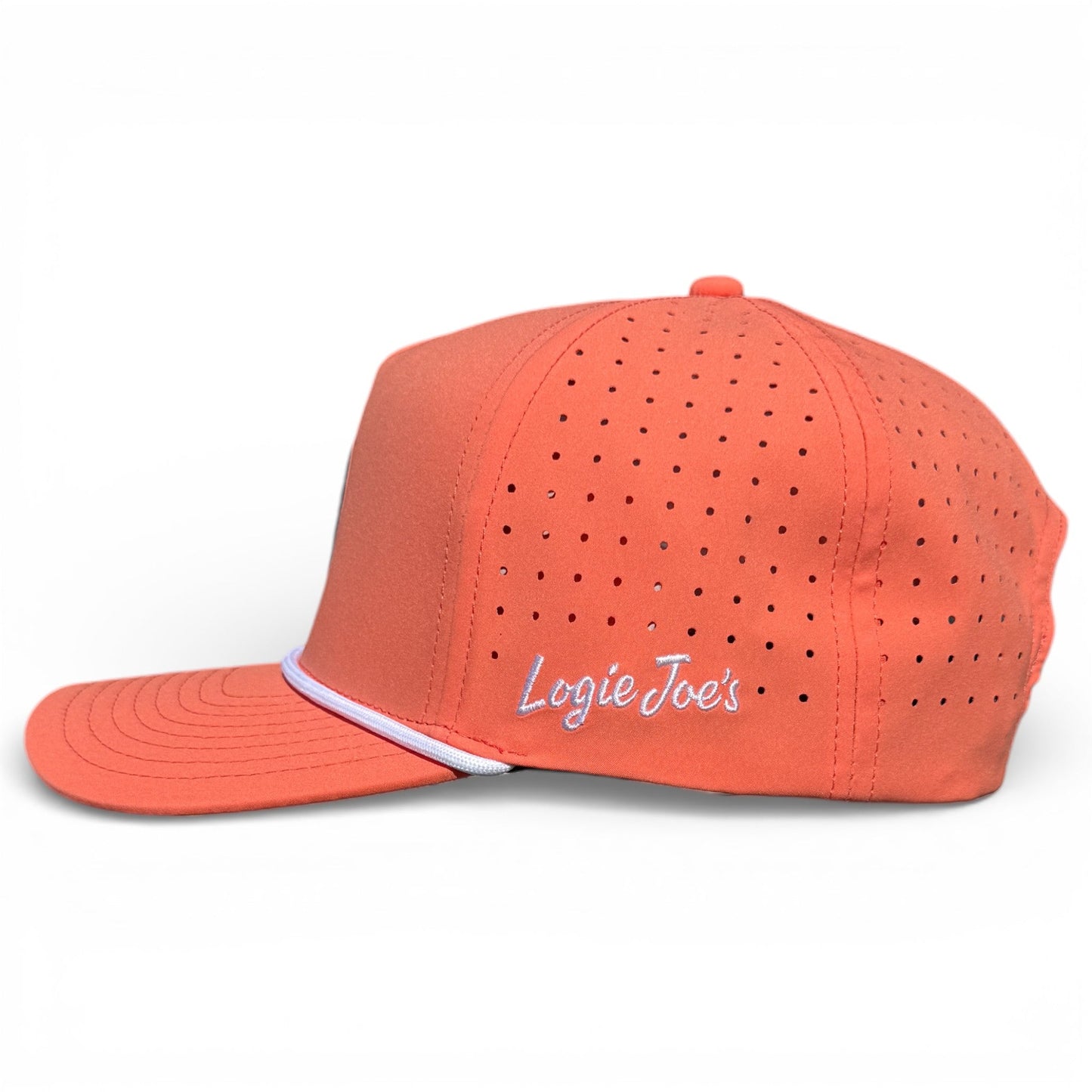 Just Peachy Golf Hat | Snapback Cap | Built-in Magnetic Ball Marker Holder + Marker Included | Adjustable Peach