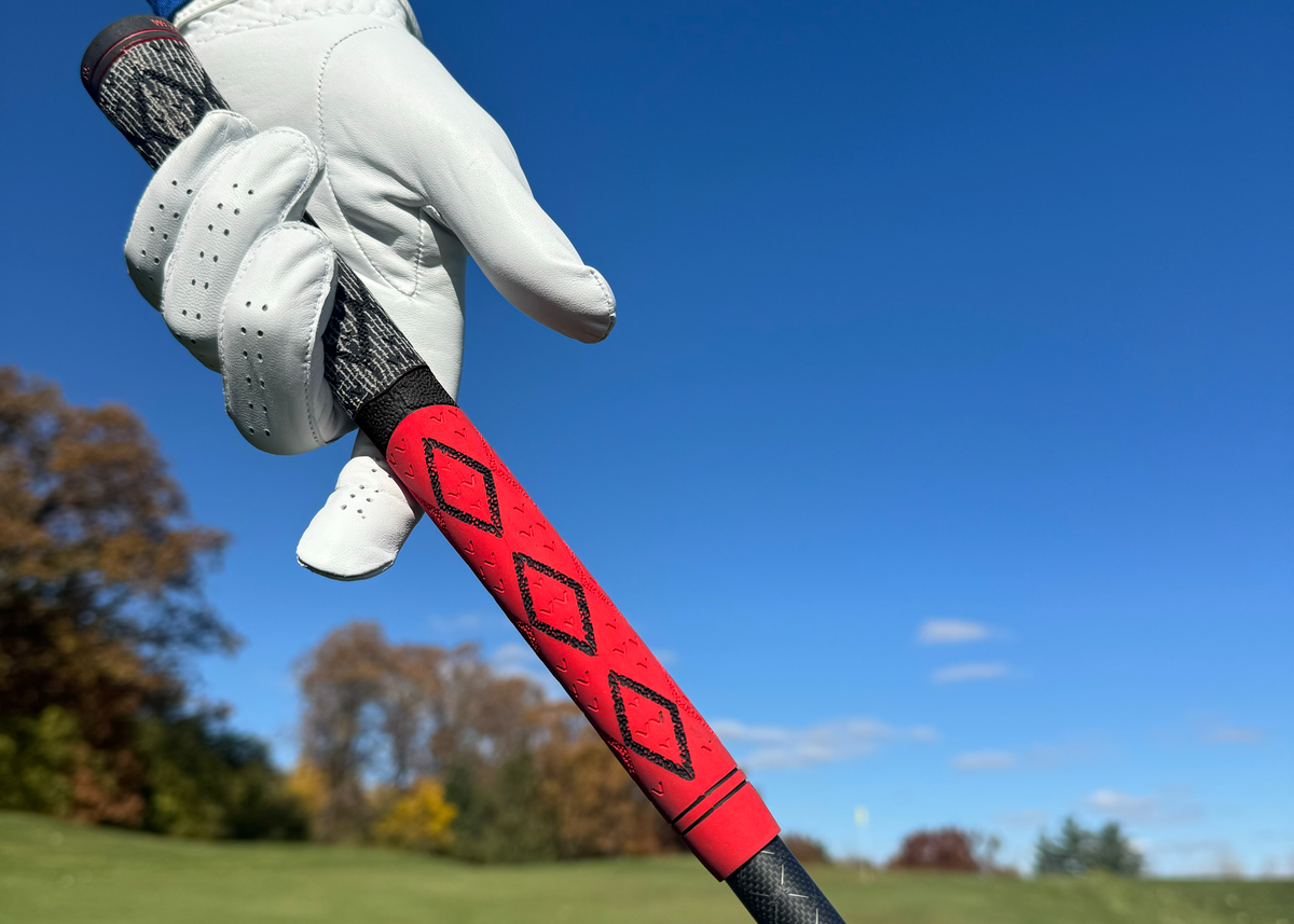 Wedge Guys Diamond Hybrid Golf Grips Bundle 13-Pack - Standard Midsize Oversize