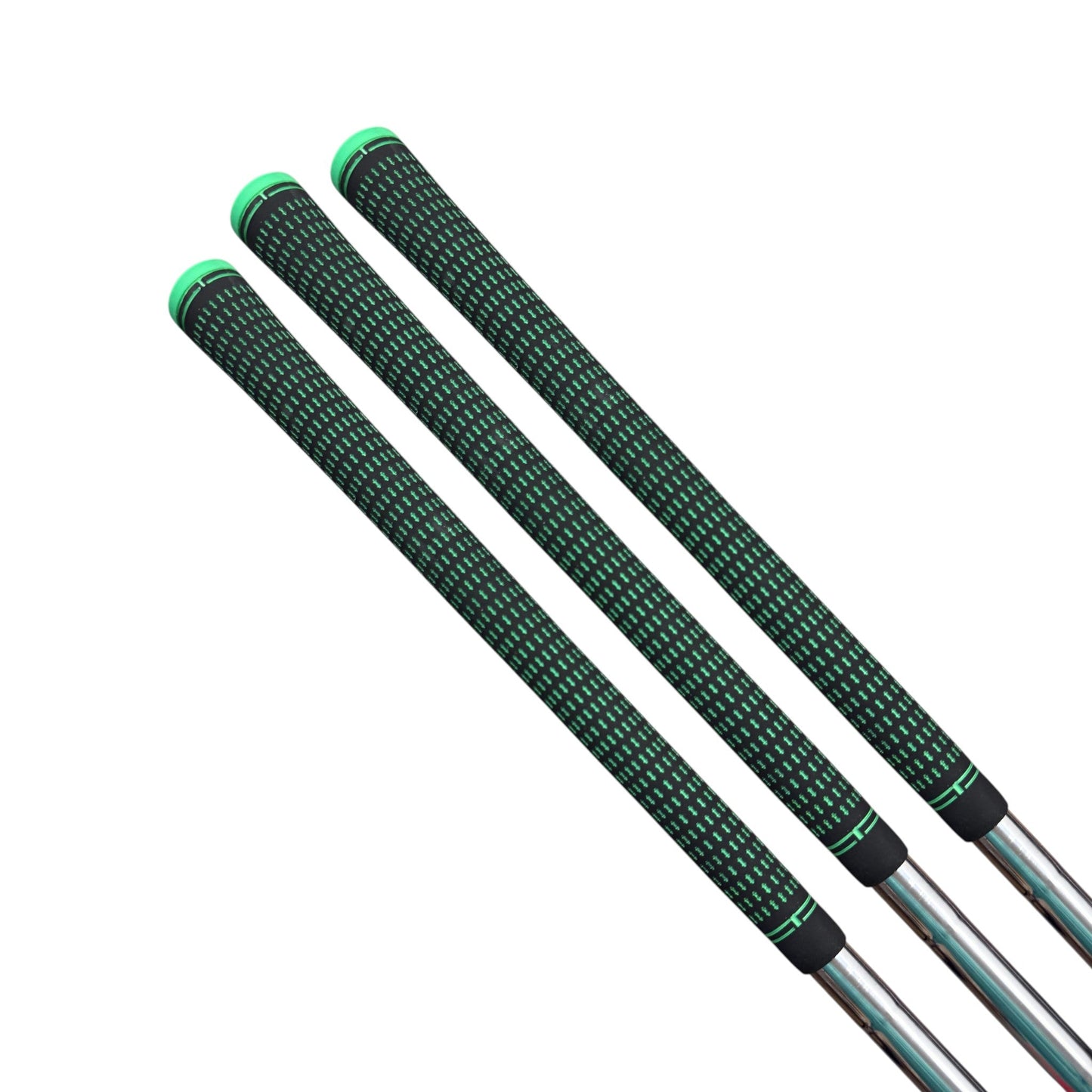 360 Golf Grips | 3 Pack Black/Green | Standard, Mid, Jumbo | High-Traction Rubber Grip