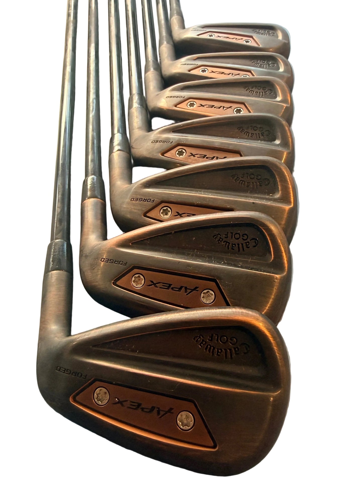Callaway Apex Ai300 Brushed Copper 5-AW MMT 80g Stiff Flex Irons (Used)