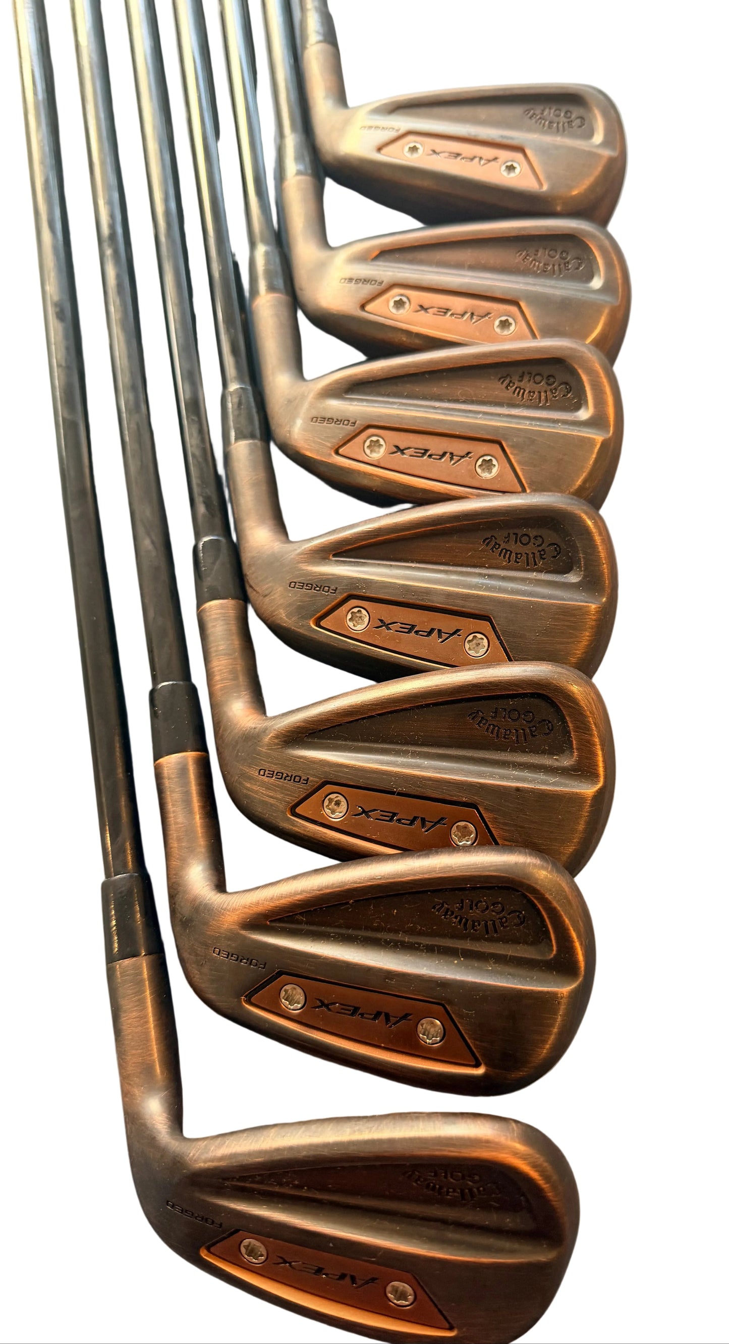 Callaway Apex Ai300 Brushed Copper 5-AW MMT 80g Stiff Flex Irons (Used)