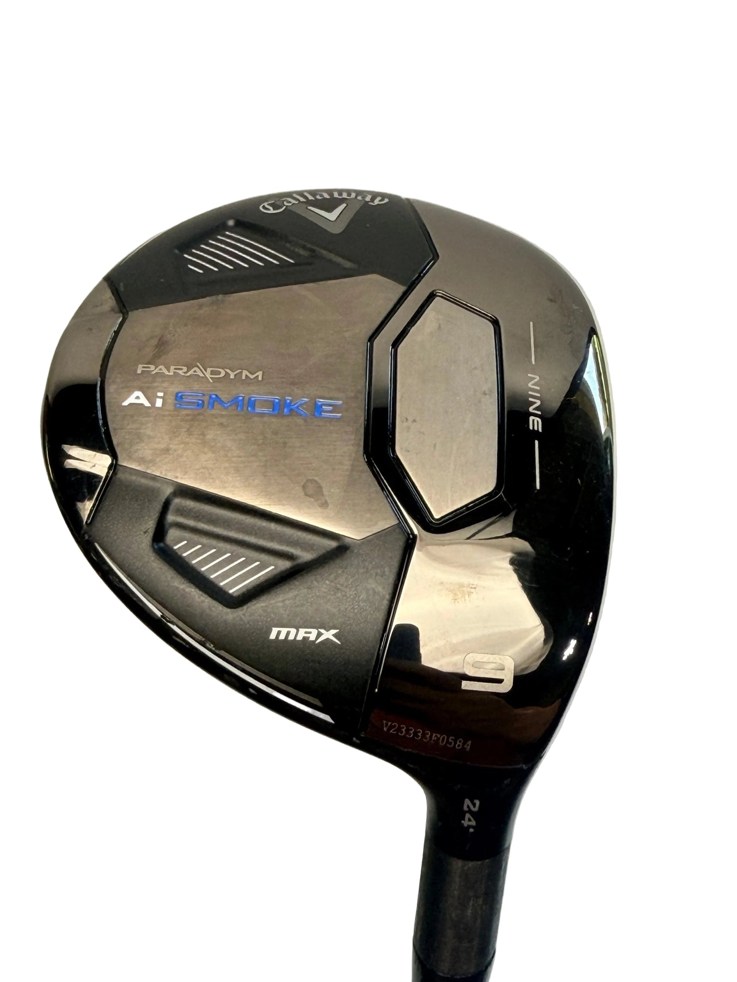 Callaway Ai Smoke 9 Wood 24° Cypher Black 40g Senior Flex (Used)
